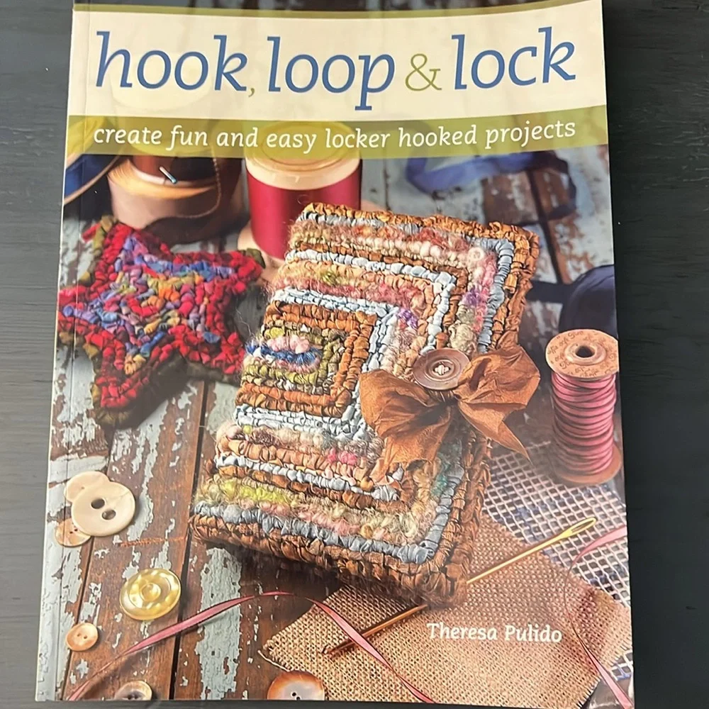 Hook Loop & Lock, Twined Rag Rugs, & No-Sew Fabric Decor Craft Book Set EUC